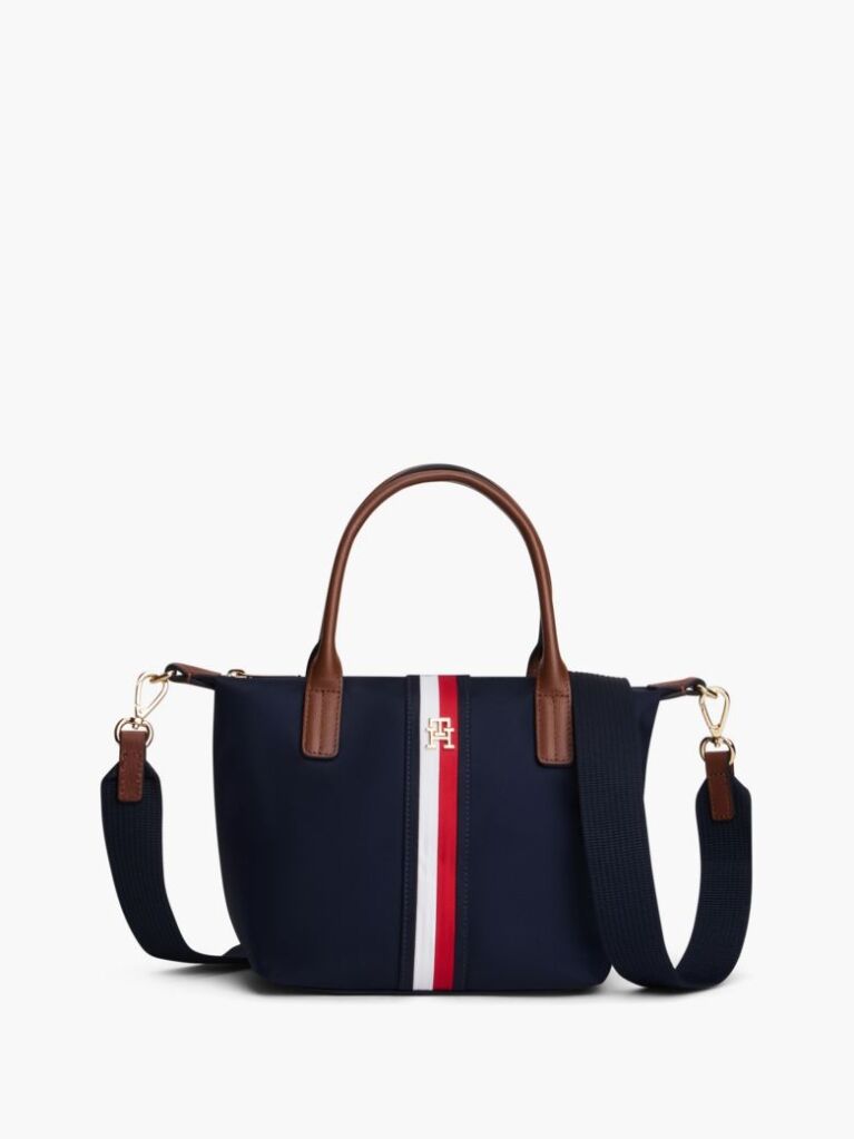 Blue Popette Global Stripe Crossbody Tote Bag  Women