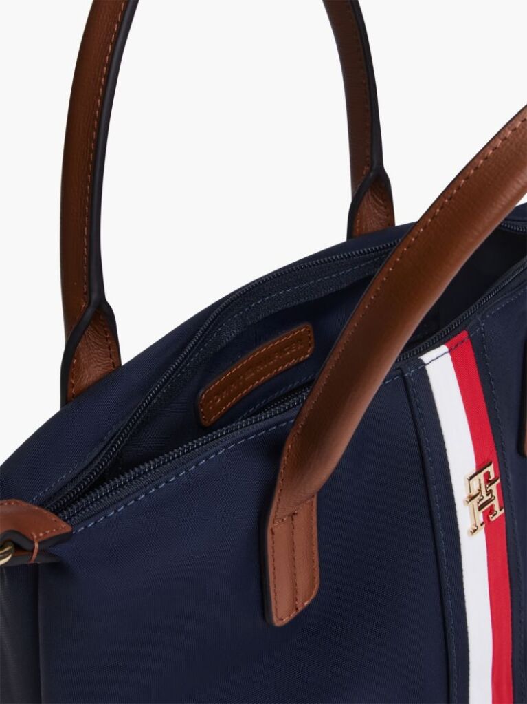 Blue Popette Global Stripe Crossbody Tote Bag  Women
