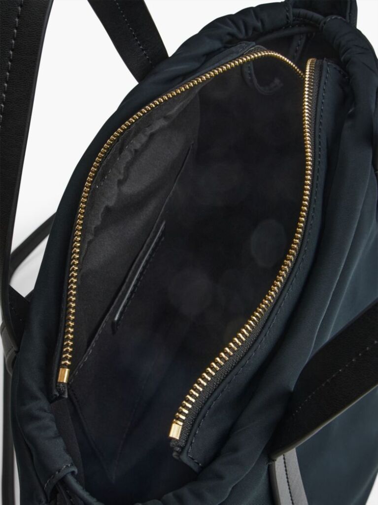 Black TH Monogram Convertible Tote Bag Backpack  Women