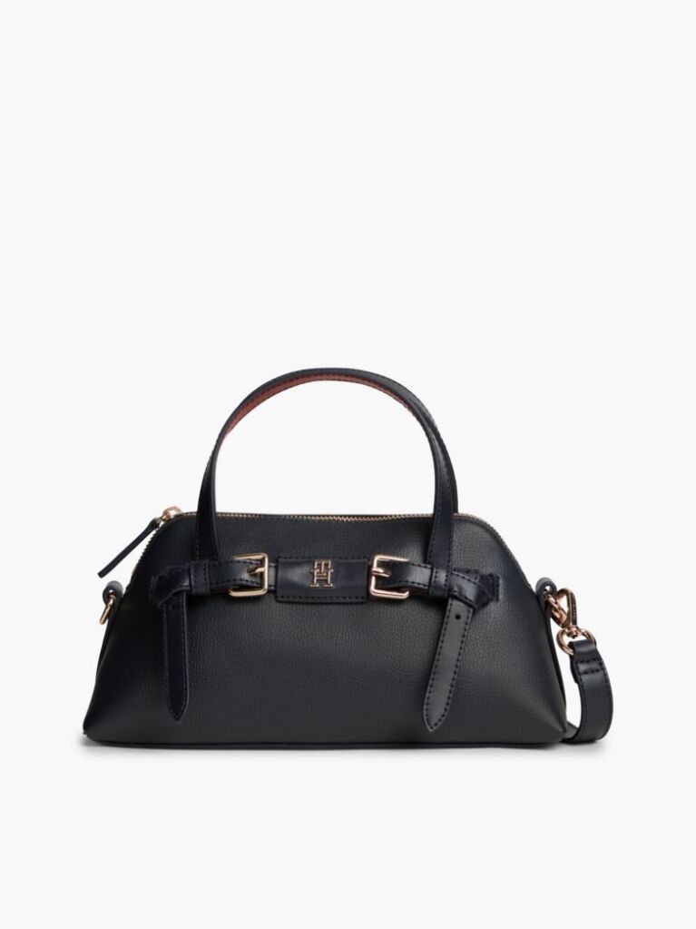 Blue Buckle Strap Crossbody Tote Bag  Women