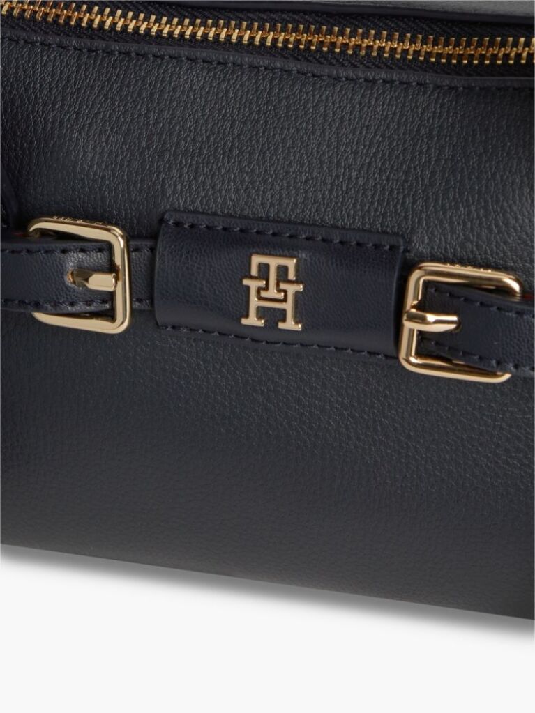 Blue Buckle Strap Crossbody Tote Bag  Women