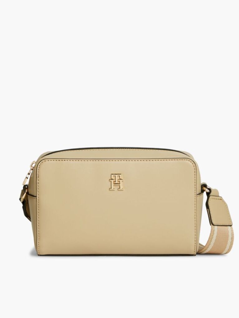 Beige Repeat Logo Strap Crossbody Camera Bag  Women