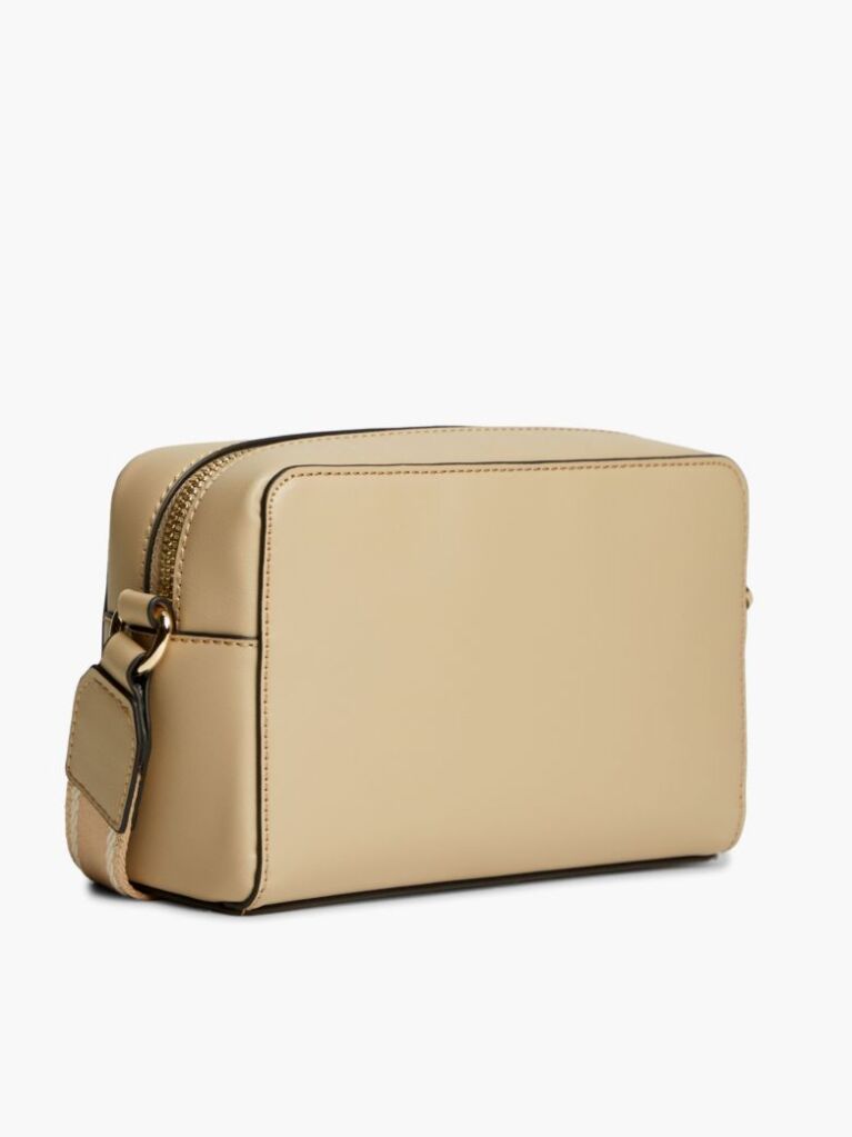 Beige Repeat Logo Strap Crossbody Camera Bag  Women