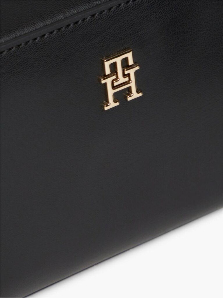 Black Repeat Logo Strap Crossbody Camera Bag  Women