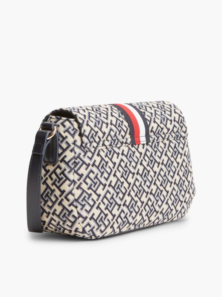Μπλε TH Monogram Jacquard Essential Τσάντα Χιαστί  Γυναίκες