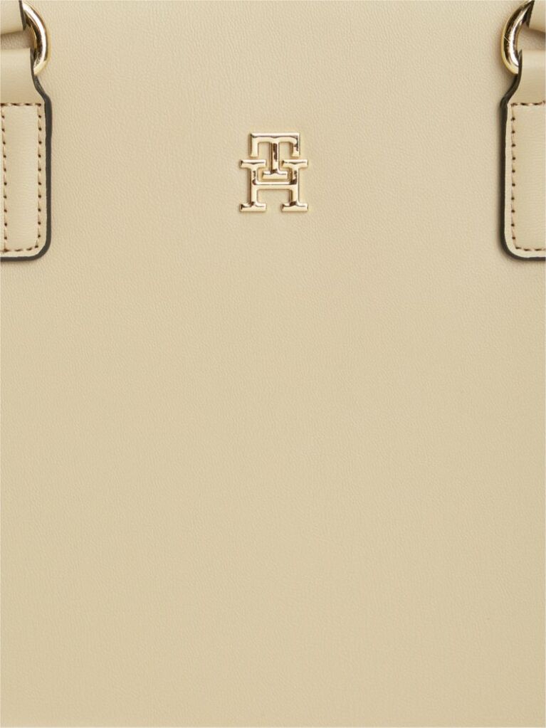 Beige TH Monogram Plaque Tote Bag  Women