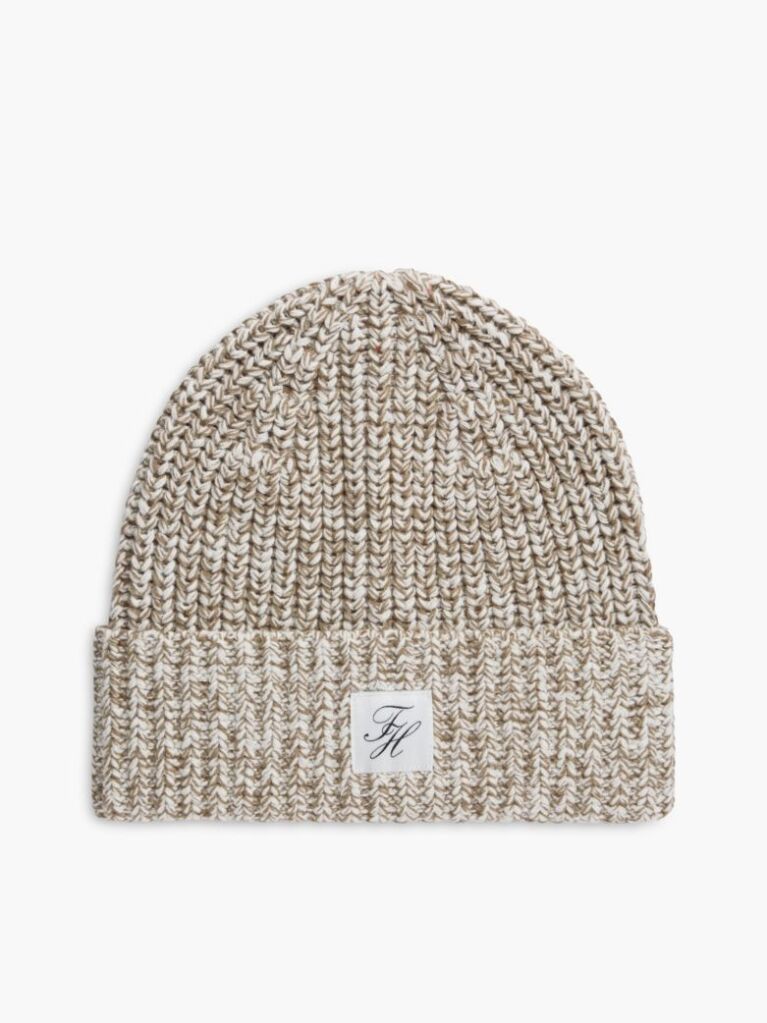 Beige Neppy Chunky Beanie  Women