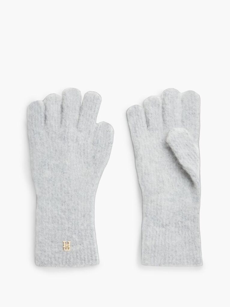 Γκρι Chic TH Monogram Γάντια Από Αλπάκα  Γυναίκες