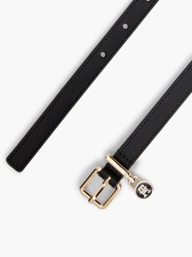 Black The American Icon Padlock Leather Belt  Women