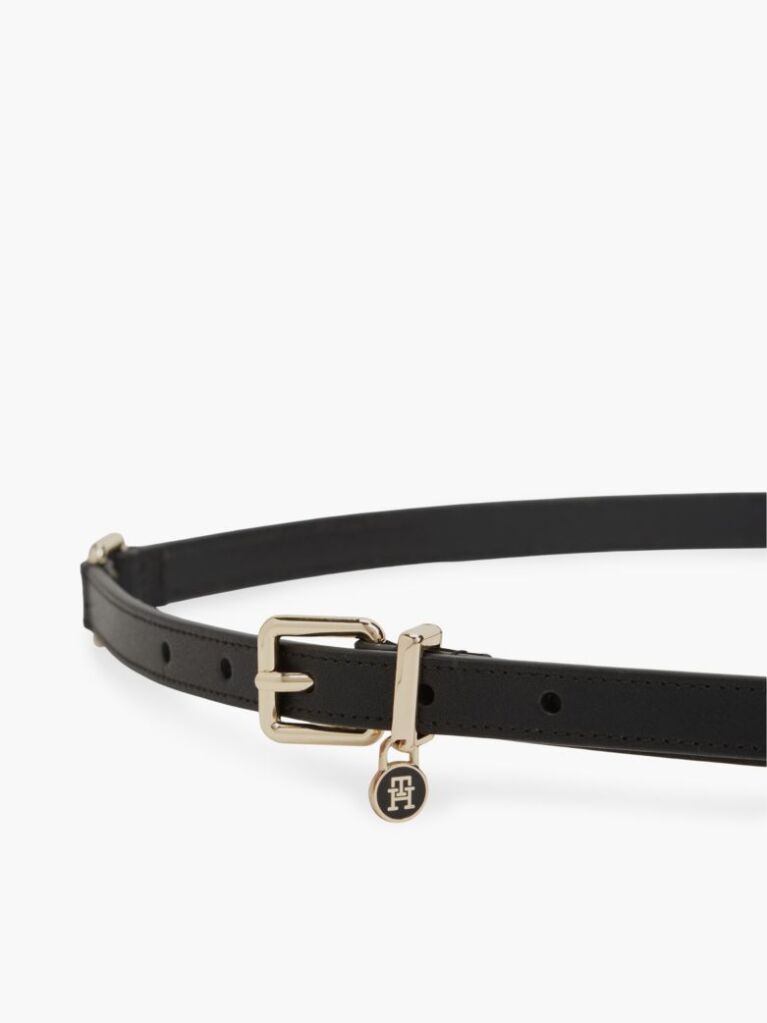 Black The American Icon Padlock Leather Belt  Women