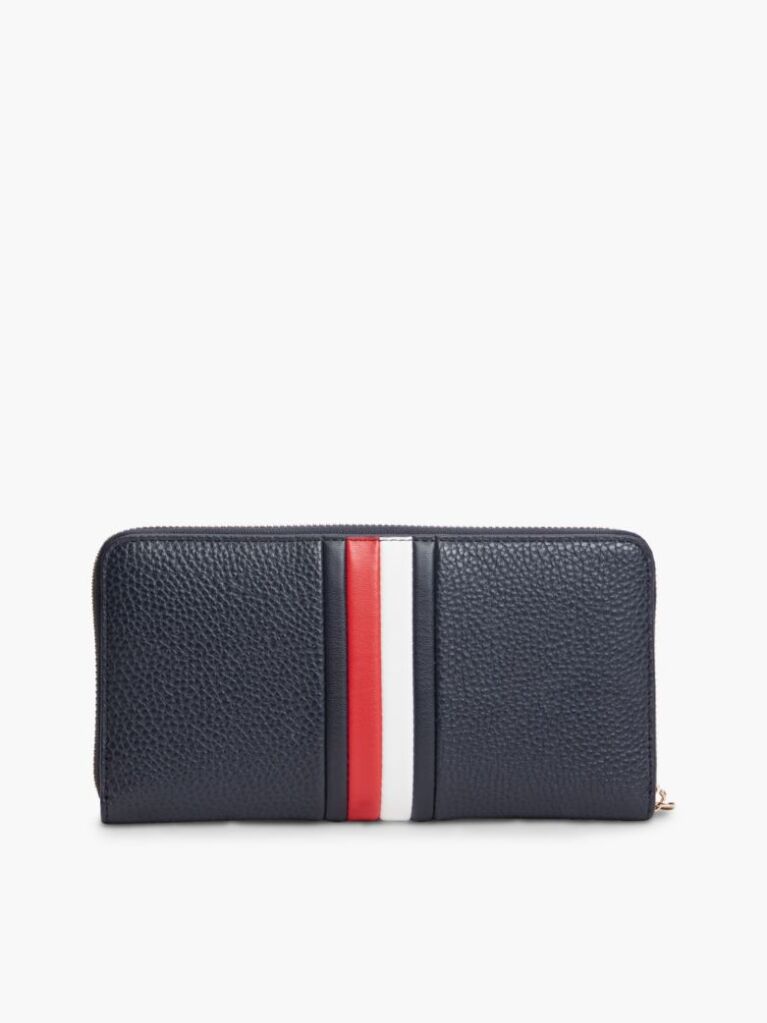Blue Hilfiger Icon Global Stripe Zip-Around Wallet  Women