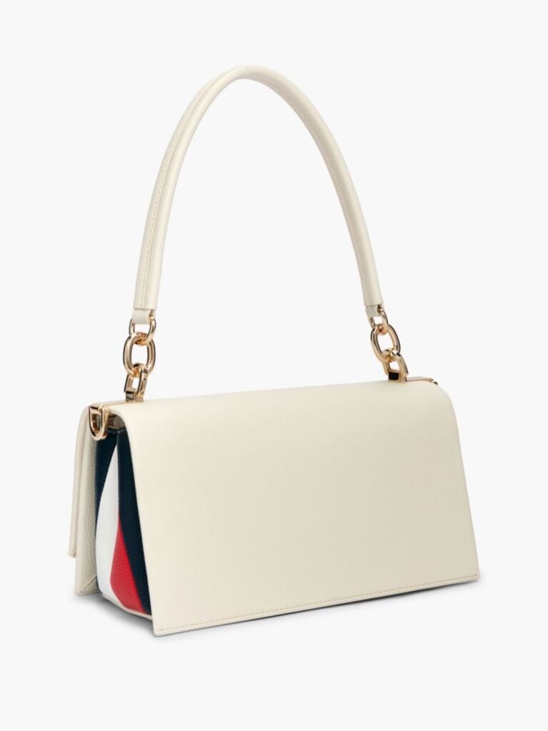 Beige Global Stripe TH Monogram Crossbody Bag  Women