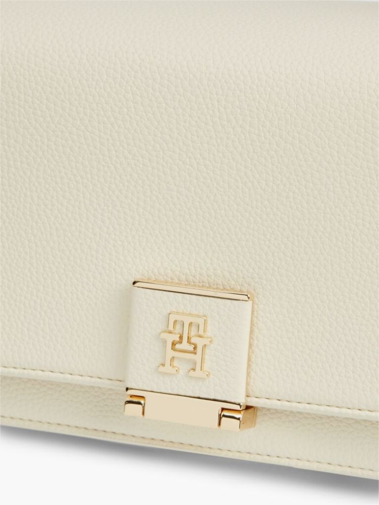 Beige Global Stripe TH Monogram Crossbody Bag  Women