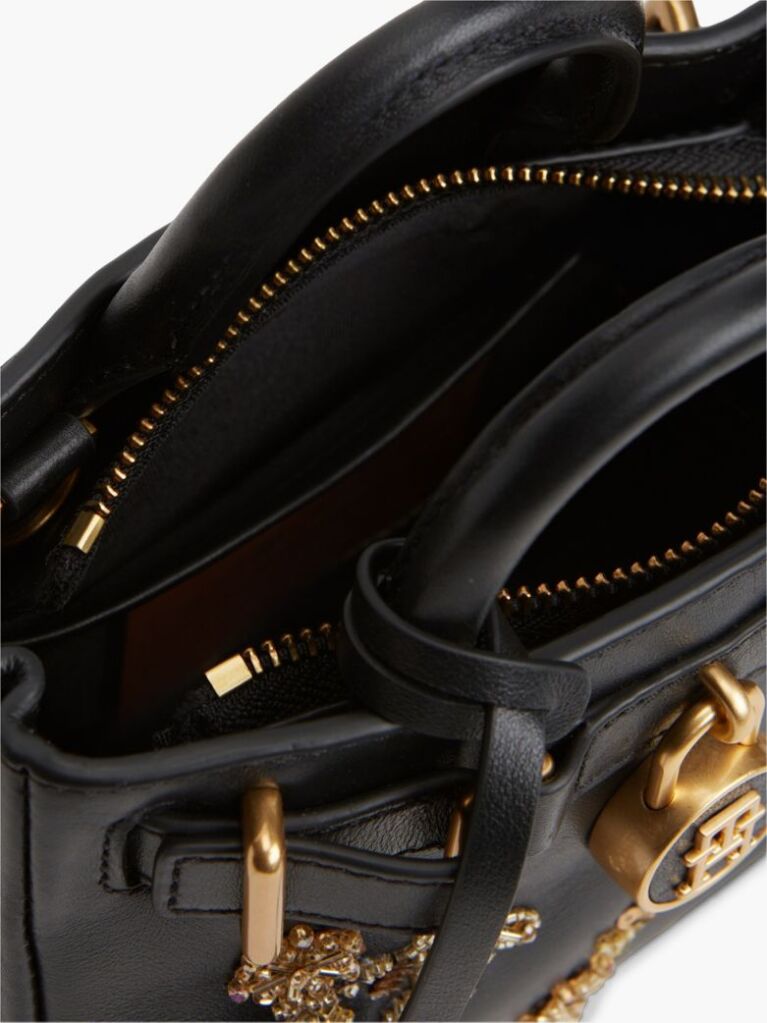 Black The American Icon Leather Sequin Tote Bag  Women