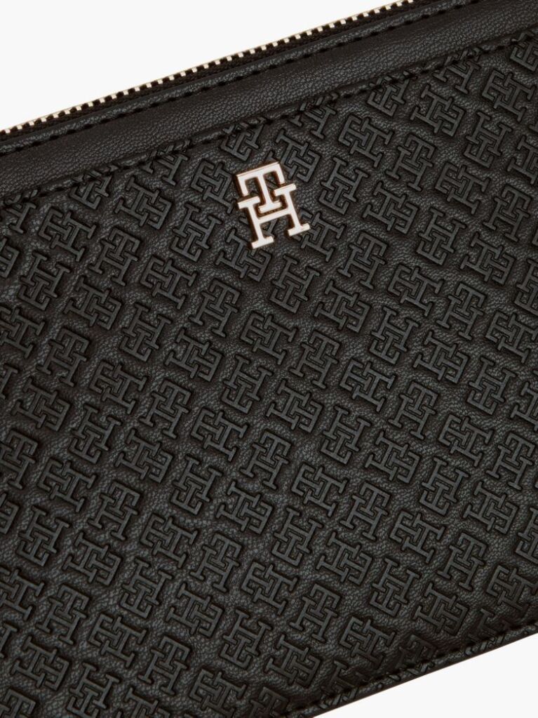 Μαύρο Hilfiger Icon Πορτοφόλι Χειρός  Γυναίκες