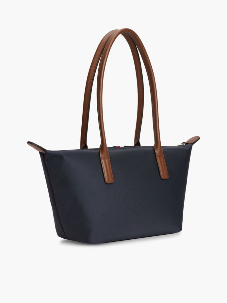 Blue Popette Global Stripe Elongated Tote Bag  Women