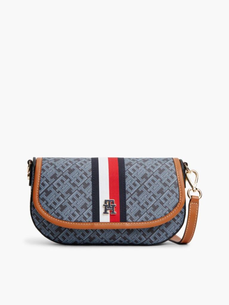 Blue TH Monoplay Global Stripe Saddle Bag  Women