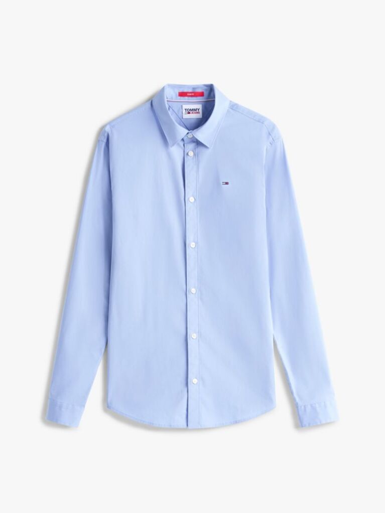 Blue Stretch Slim Fit Shirt  Men