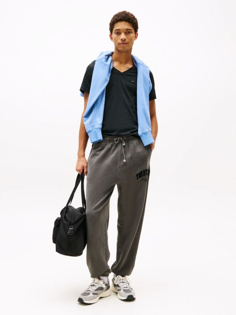 Black V-NECK T-SHIRT  Men