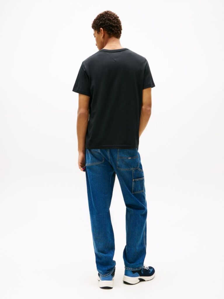 Black Regular Fit Crew T-Shirt  Men