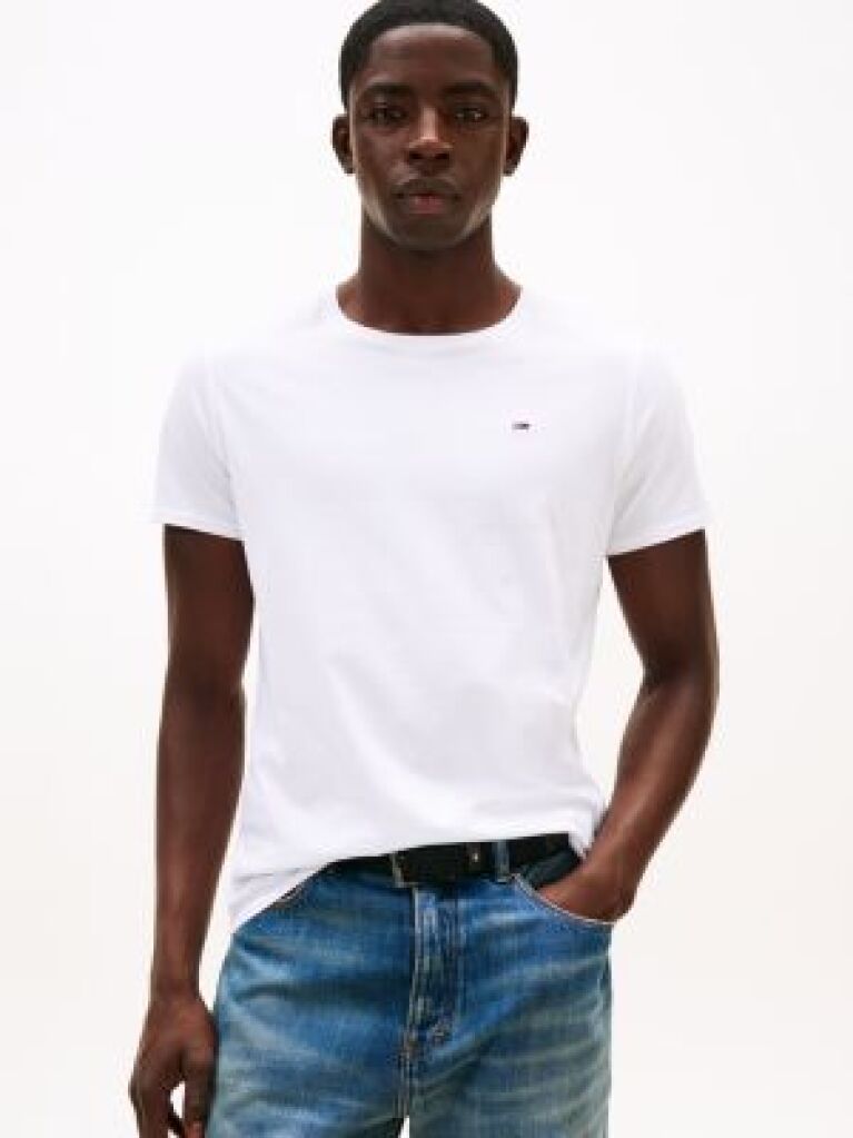 White Regular Fit Crew T-Shirt  Men