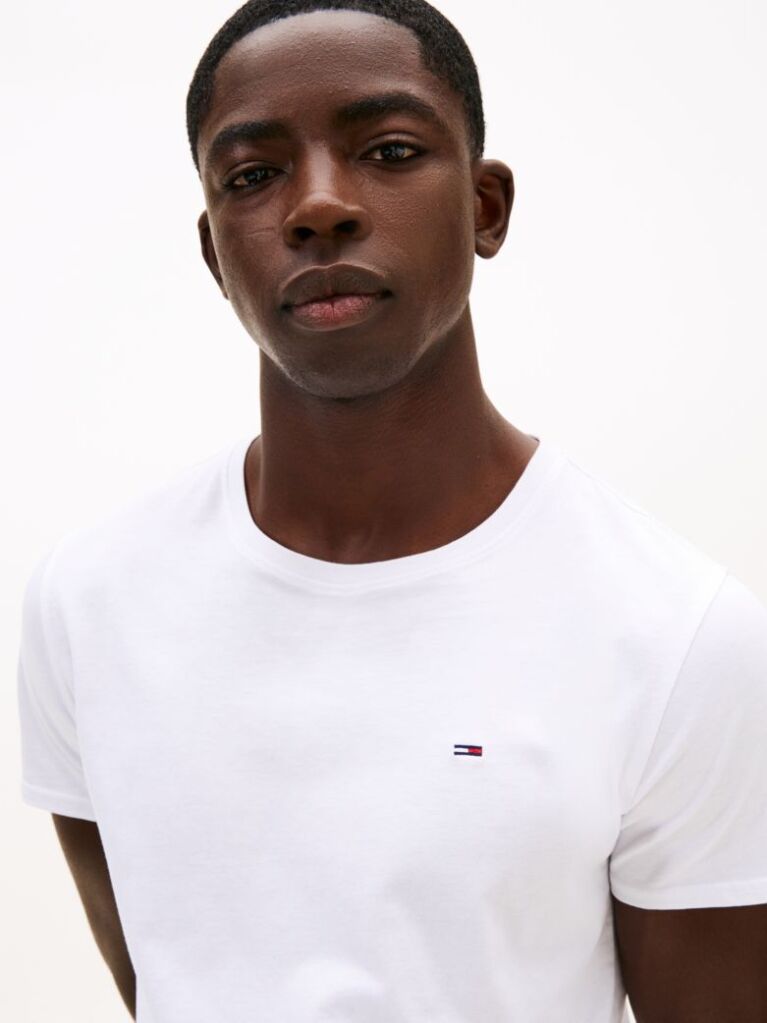 White Regular Fit Crew T-Shirt  Men