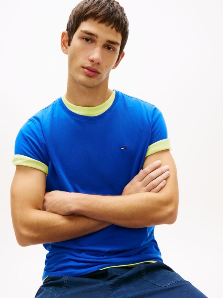 Blue Regular Fit Crew T-Shirt  Men