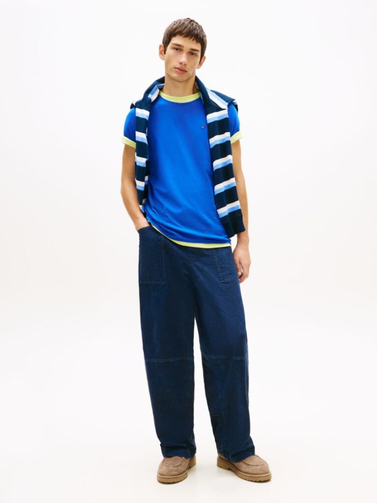Blue Regular Fit Crew T-Shirt  Men