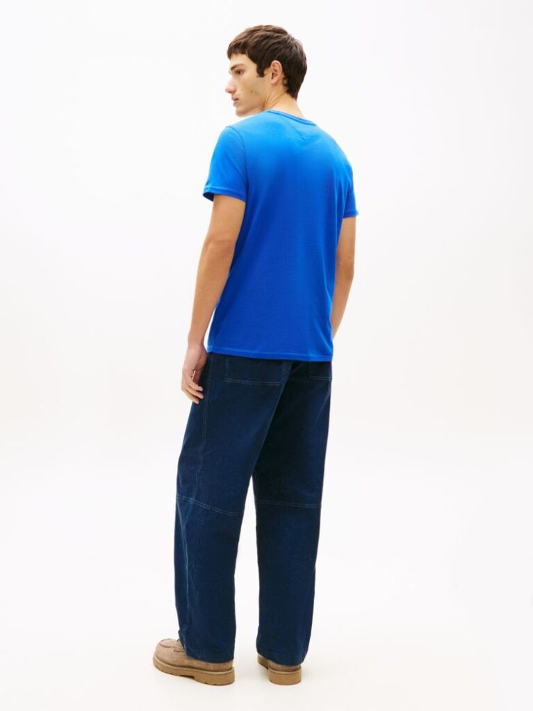 Blue Regular Fit Crew T-Shirt  Men