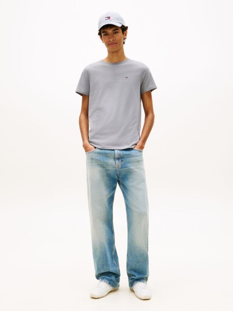 Grey Regular Fit Crew T-Shirt  Men