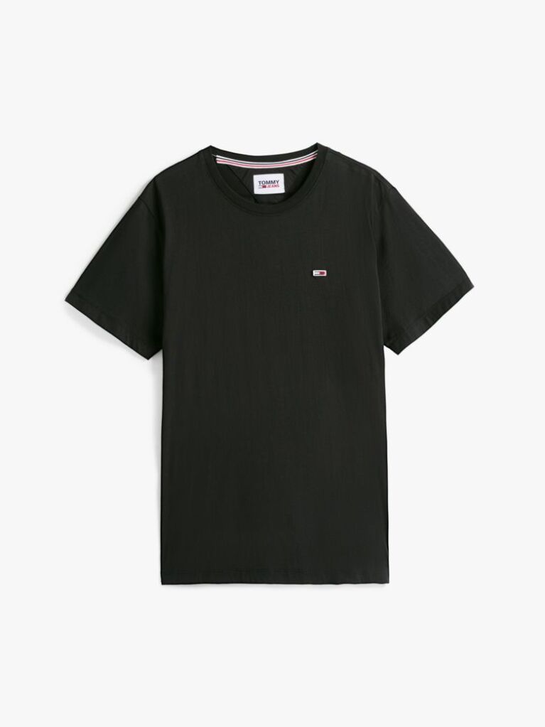 Μαύρο T-Shirt Από Οργανικό Βαμβακερό Jersey  Άνδρες