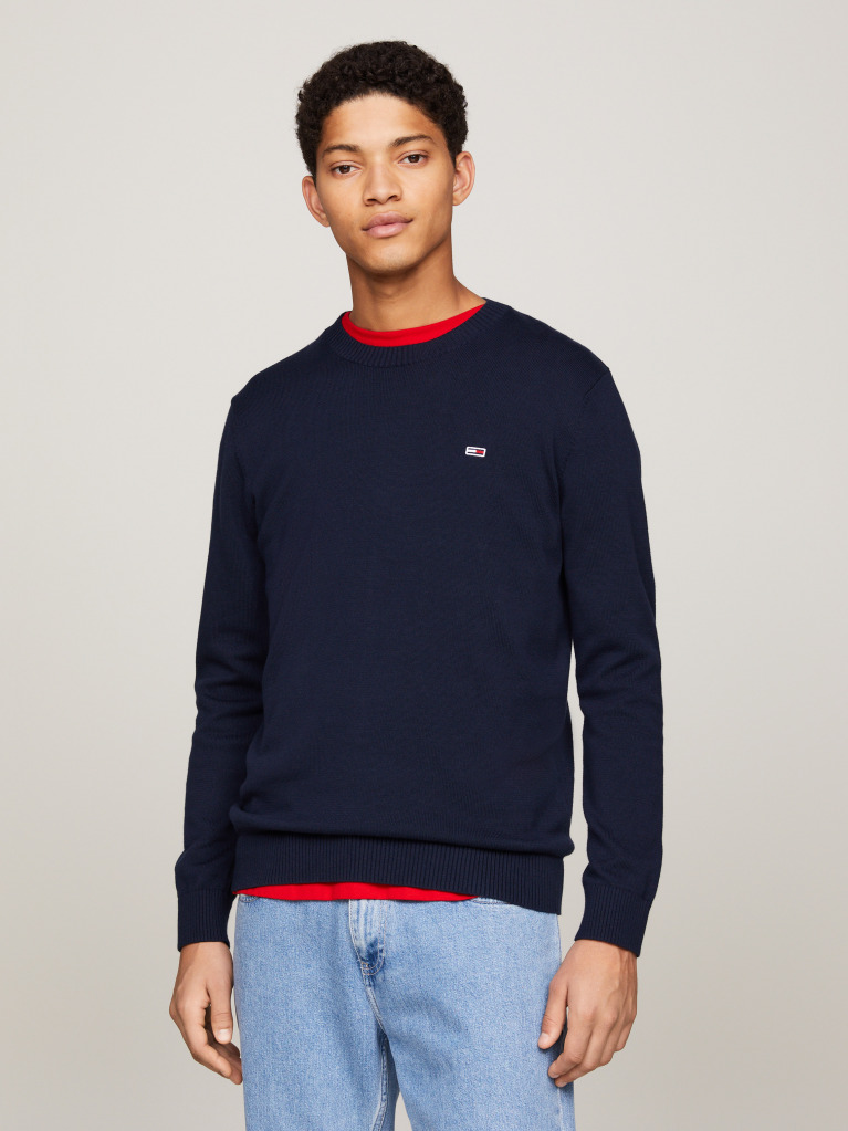 Blue Crew Neck Jumper  Men