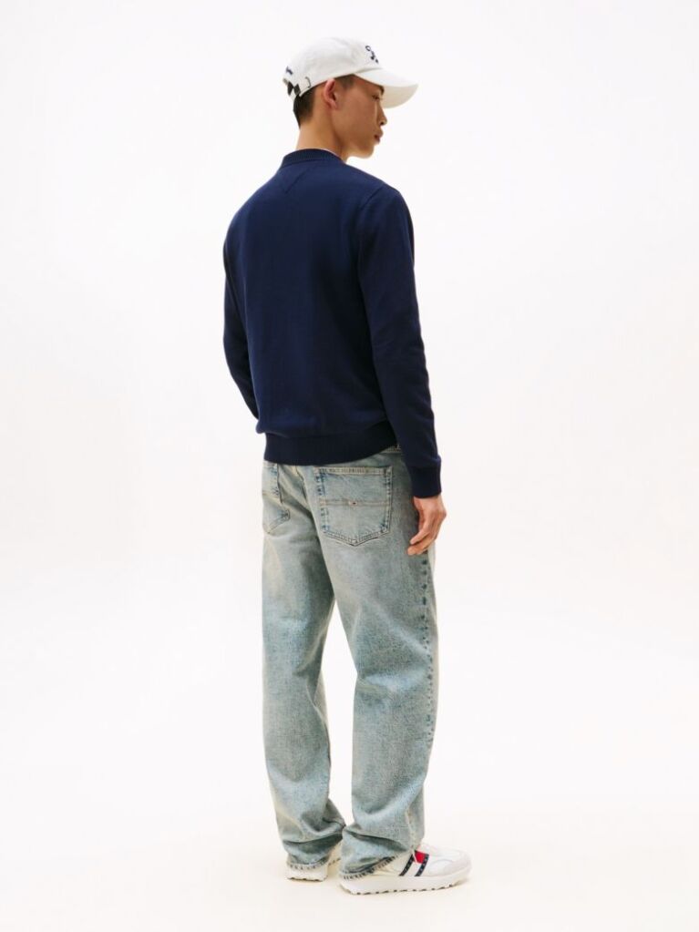 Blue Crew Neck Jumper  Men
