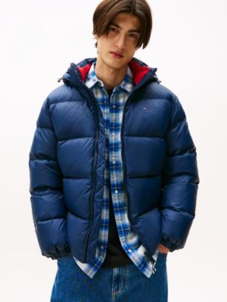 Blue Water Repellent Down Jacket  Men