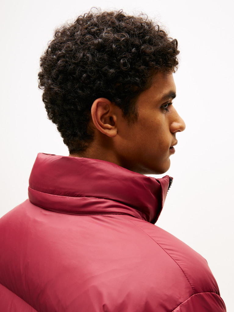 Red Water Repellent Down Jacket  Men
