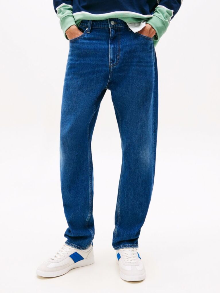 Blue Isaac Relaxed Tapered Jeans  Men
