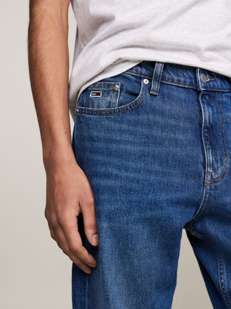 Blue Isaac Relaxed Tapered Jeans  Men