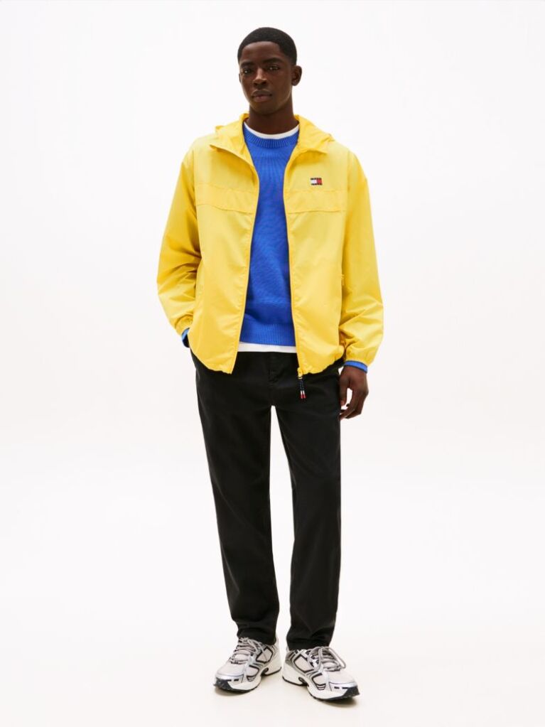 Yellow Chicago Zip-Thru Lightweight Windbreaker  Men