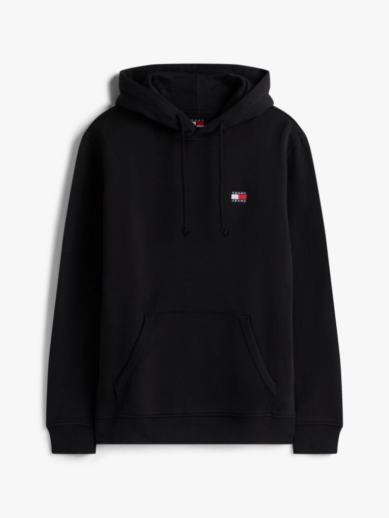 Μαύρο Hoody Με Σήμα Tommy Και Κορδόνι  Άνδρες