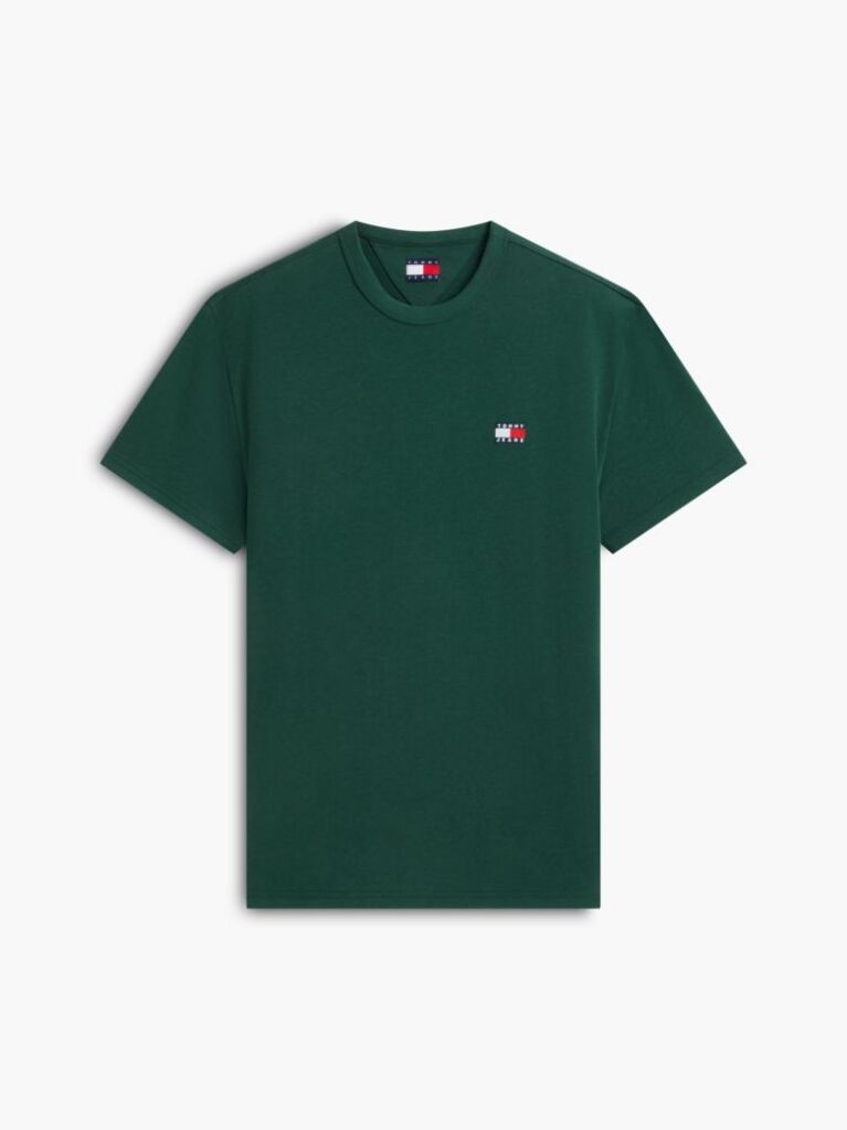 Green Tommy Badge Crew Neck T-Shirt  Men