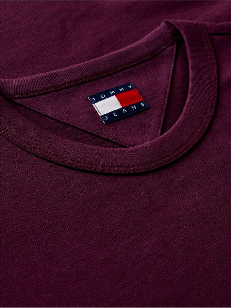 Purple Tommy Badge Crew Neck T-Shirt  Men