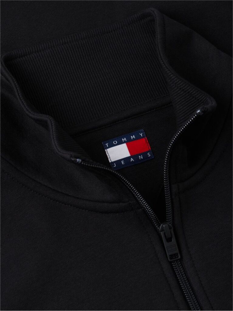 Μαύρο Φούτερ Με Φερμουάρ Και Σημαιάκι Tommy  Άνδρες