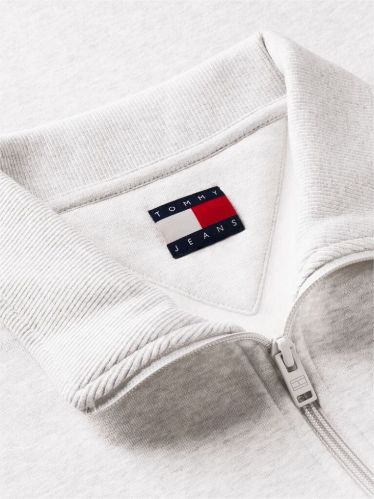 Γκρι Φούτερ Με Φερμουάρ Και Σημαιάκι Tommy  Άνδρες