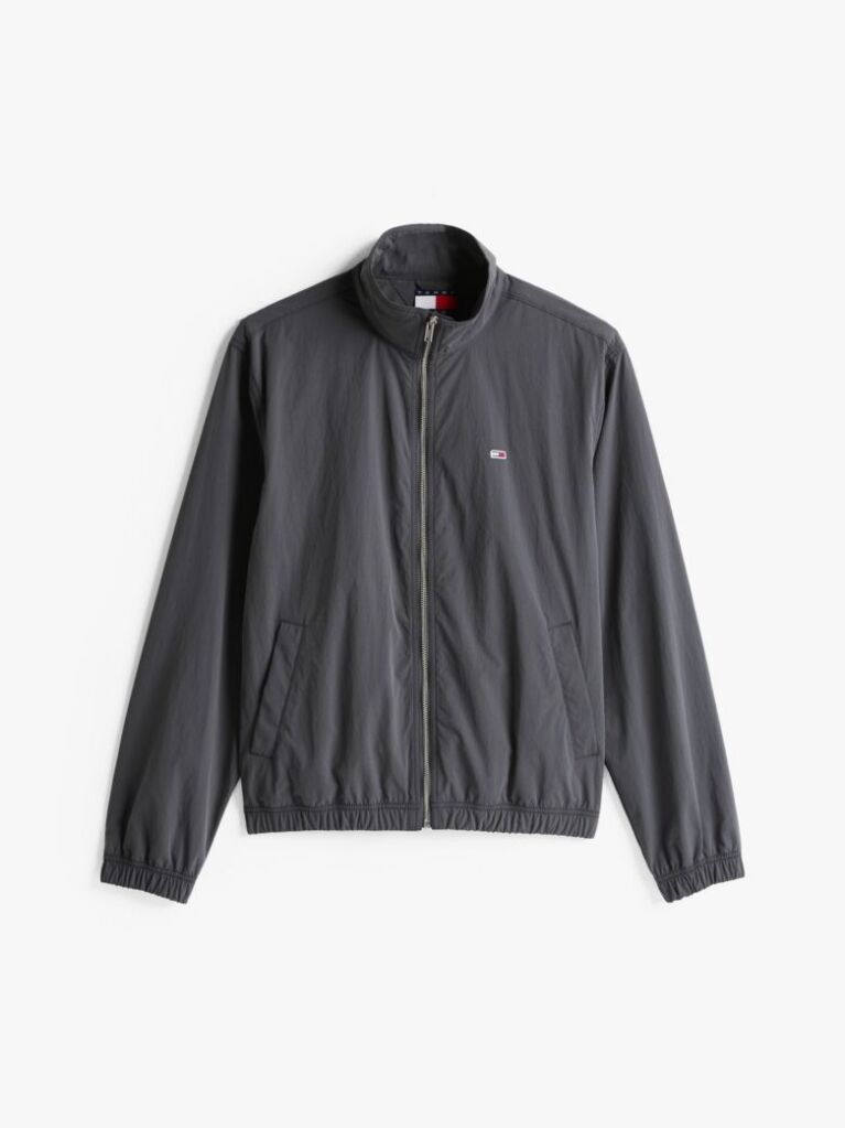 Black Essential Flag Patch Jacket  Men