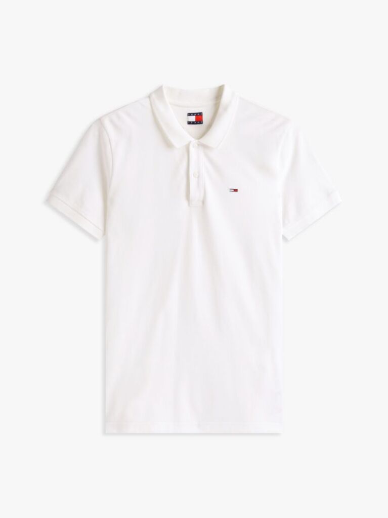 White Flag Patch Slim Fit Polo Shirt  Men