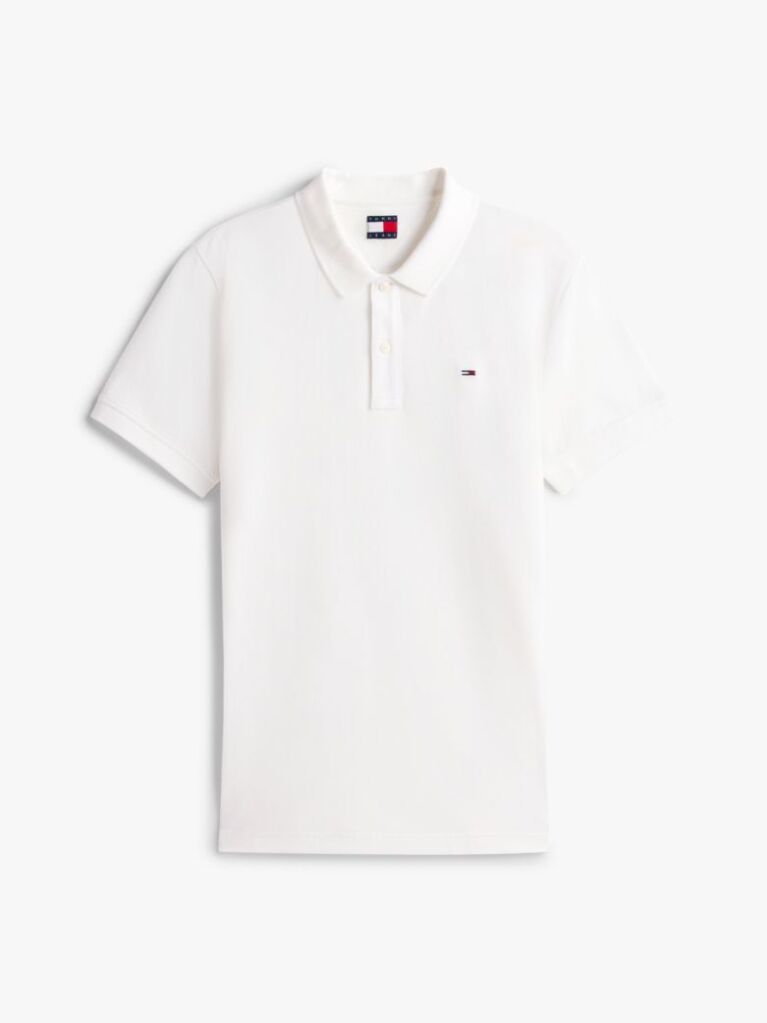 White Flag Patch Slim Fit Polo Shirt  Men