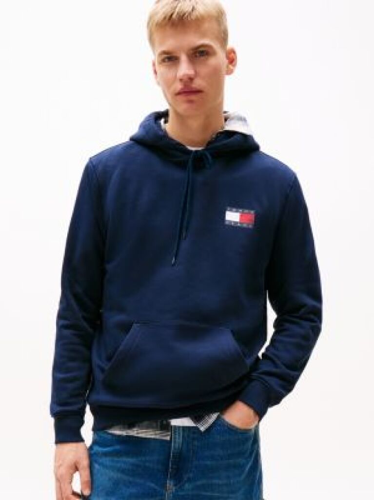 Μπλε Hoody Με Λογότυπο  Άνδρες
