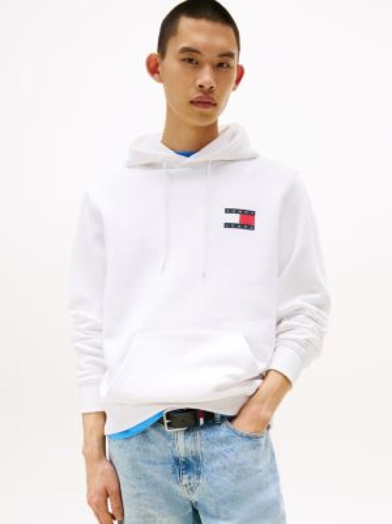 Άσπρο Hoody Με Λογότυπο  Άνδρες