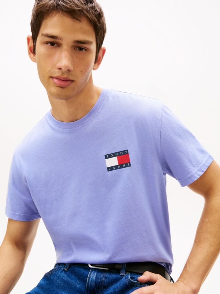 Purple Logo Slim T-Shirt  Men
