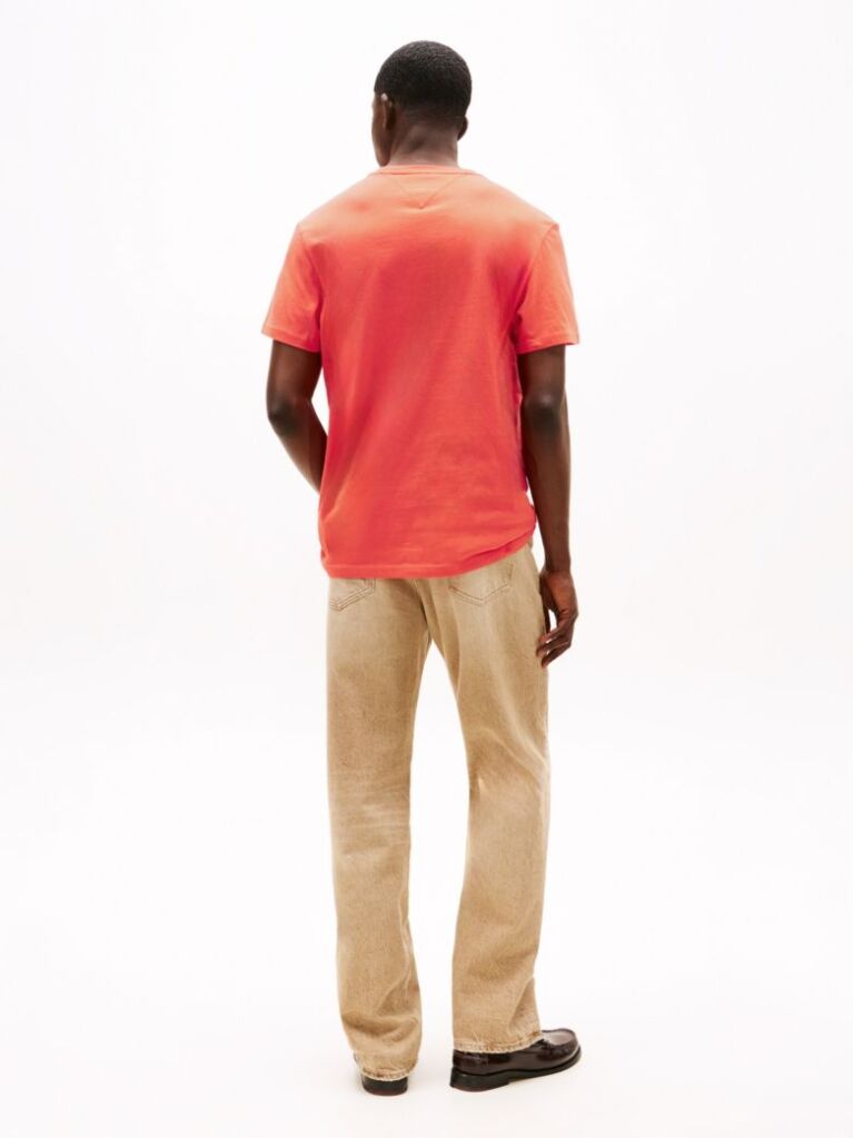 Orange Logo Slim T-Shirt  Men